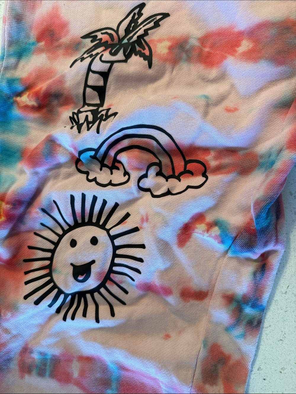 Zumba Fitness Tie-Dye Joggers in Pink, Red & Blue - Picture 5 of 8